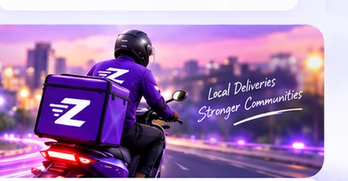 Zupit rider on delivery